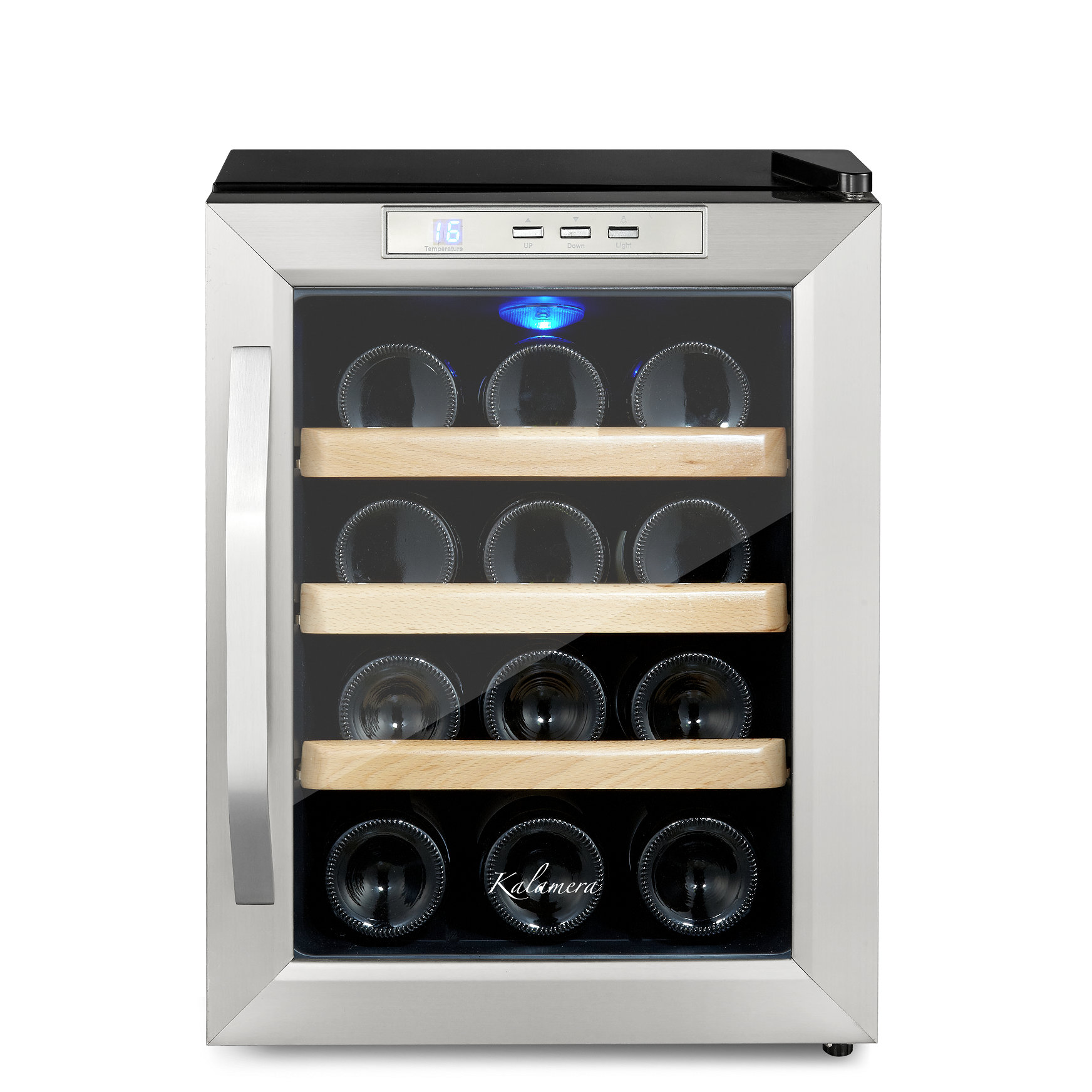 Kalamera 12 Bottle Single Zone Freestanding Wine Cooler & Reviews Wayfair